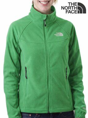 THE NORTH FACE Windwall Fleece Green Jacket Full zip Medium